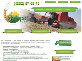 Сайт компании «АГРОГРУПП», http://www.agro-grupp.ru/, пример работы 230